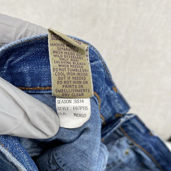 PRSP Jeans 30X33 Denim Slim Straight Rambler Cotton Portugual Button Fly - Picture 11 of 16